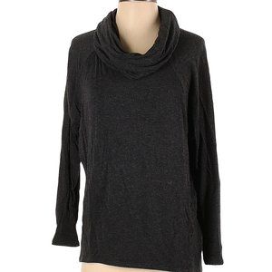 Lou & Grey Women Gray Cowl Neck Long Sleeve